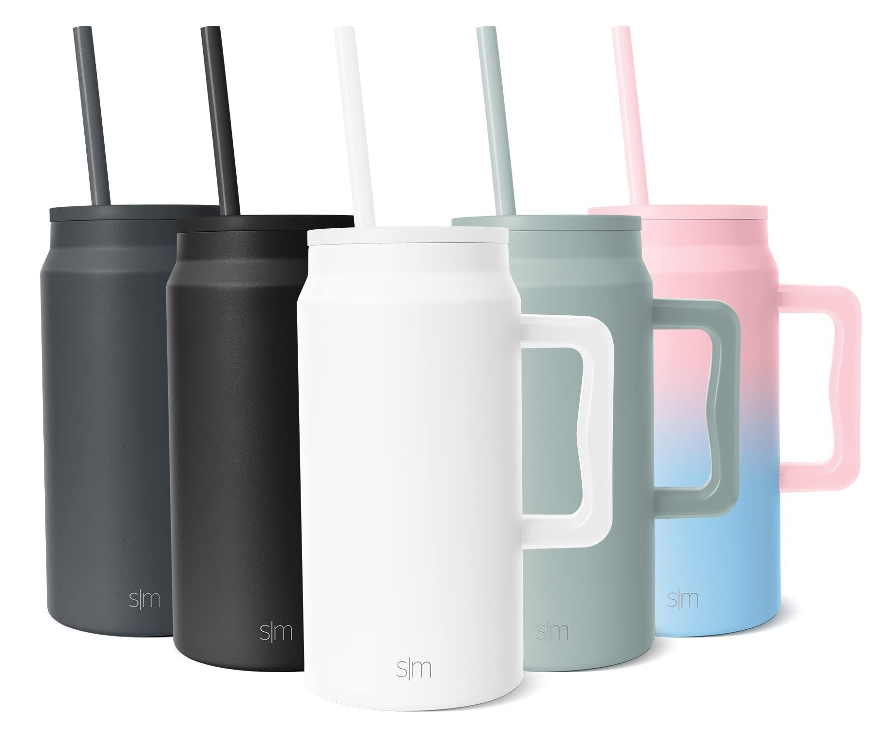 Simple Modern 50 oz Mug Tumbler with Handle and Straw Lid | Insulated Reusable Leakproof Stainless S | Amazon (US)