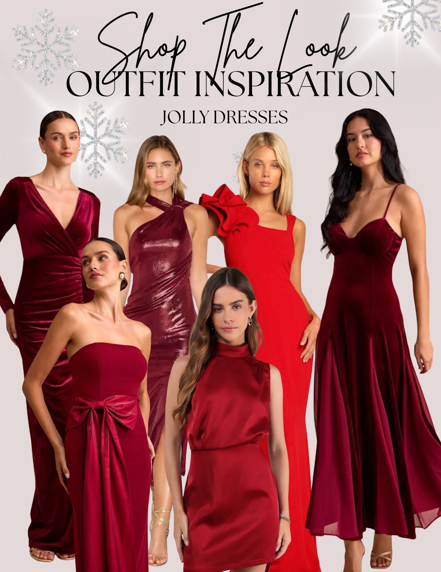 Jolly red Christmas holiday evening dresses. Burgundy velvet dress. Burgundy maxi dress. Red strapless gown. Red satin mini dress.

#LTKParties #LTKWedding #LTKHoliday