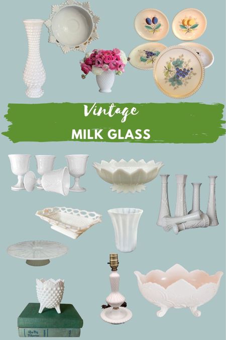 Collecting Vintage Milk Glass to decorate any style home  

#LTKFind #LTKhome