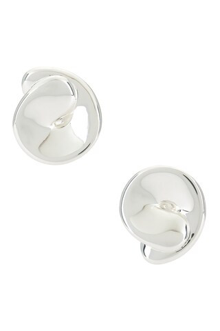 Jenny Bird Rio Button Earrings in Silver from Revolve.com | Revolve Clothing (Global)
