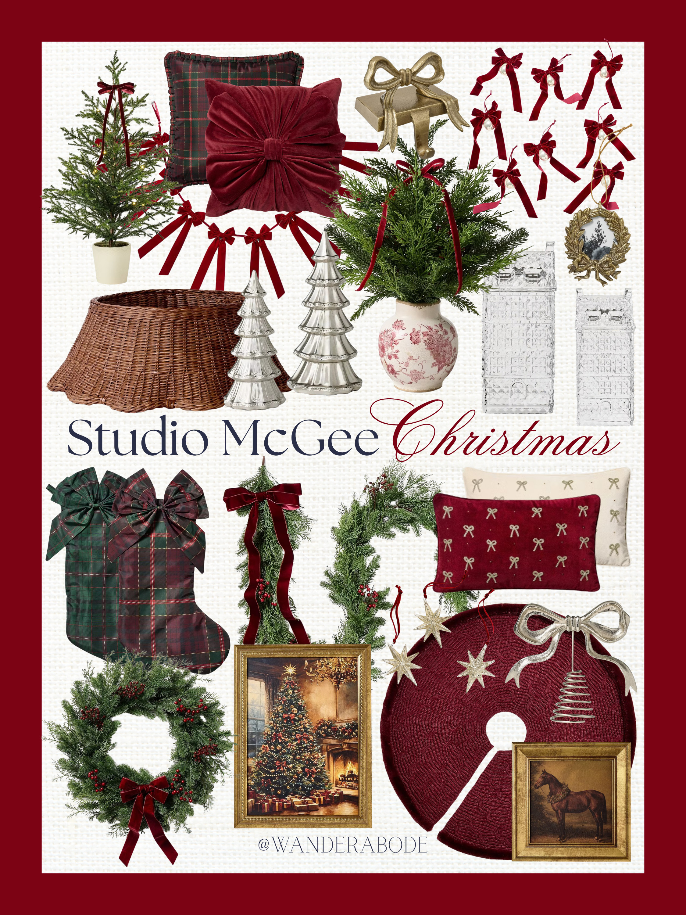 Too early to decorate for Christmas? Probably. Too early to look? Absolutely not 😅🎄 These Studio McGee Christmas finds at Target have me dreaming of a girly meets Ralph Lauren Christmas with plaid, velvet and bows in every room. The burgundy, brass, and framed artwork feel so classic and collected—giving Ralph Lauren Christmas on a Target budget. The bow pillow and toile vase arrangement are at the top of my list! ❤️ Shop the pieces below for a cozy, traditional Christmas. #ltkholiday 

 #LTKSeasonal #LTKHome