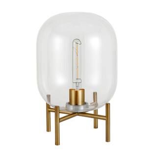 Meyer&Cross Edison 15 in. Glass and Brass Table Lamp TL0216 - The Home Depot | The Home Depot