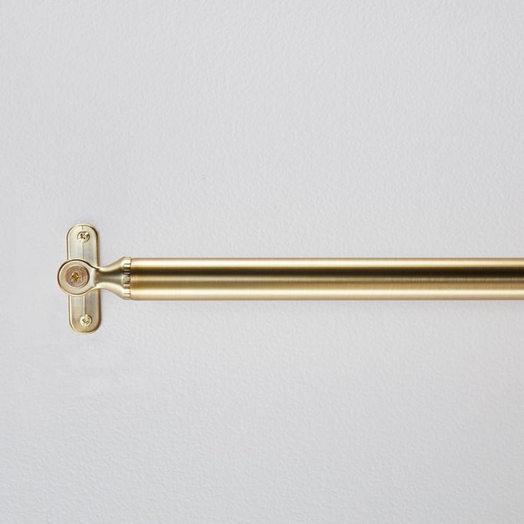 84&#34;&#8211;120&#34; Decorative Screw Curtain Rod Brass Finish - Hearth &#38; Hand&#8482; with ... | Target