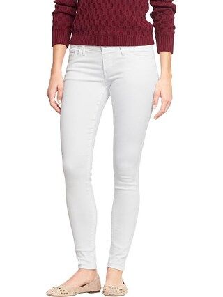 Old Navy Womens The Rockstar White Super Skinny Jeans - Bright white | Old Navy US