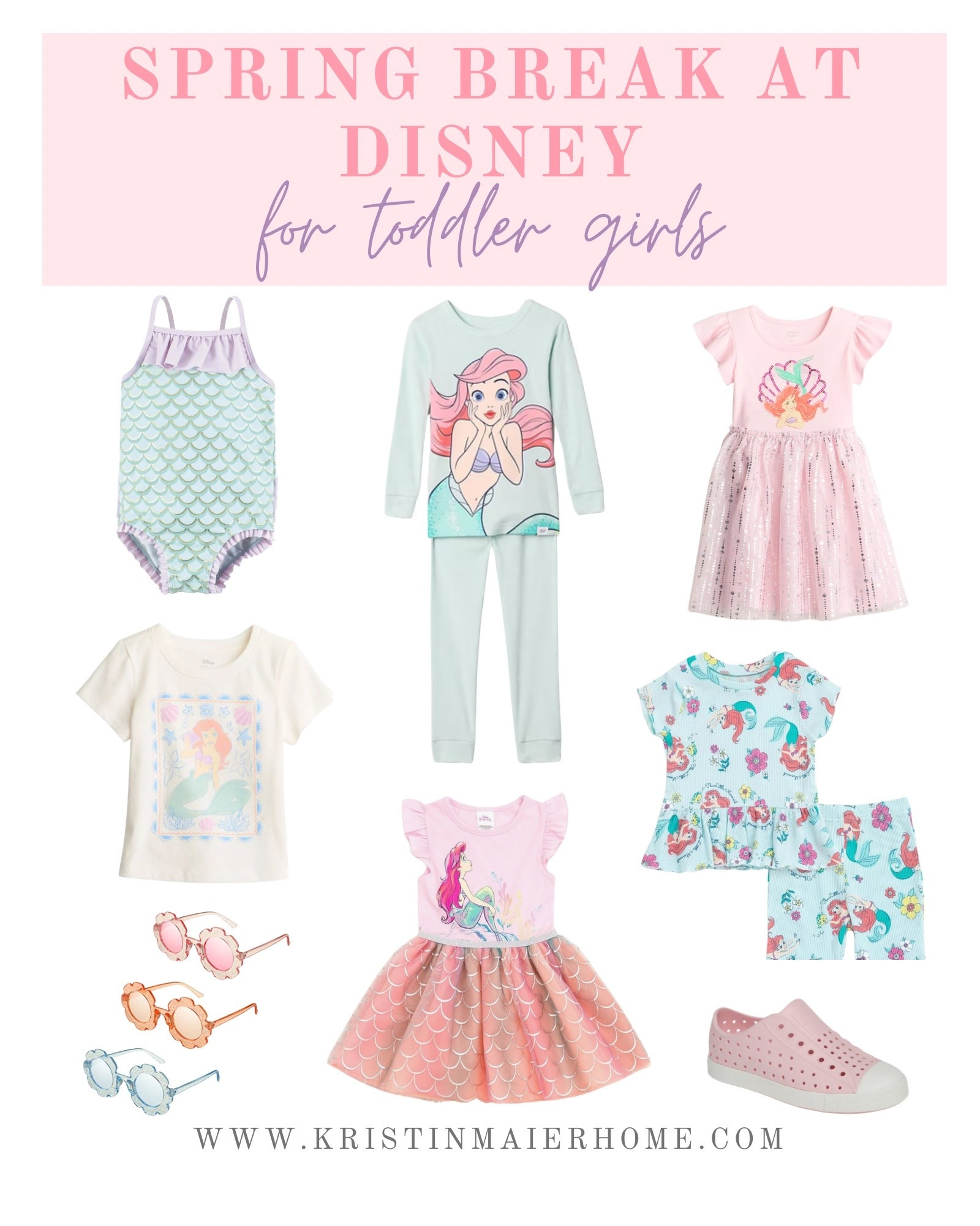 Disney’s The Little Mermaid spring break styles for toddler girls. 

#LTKmomlife #LTKTravel #LTKKids