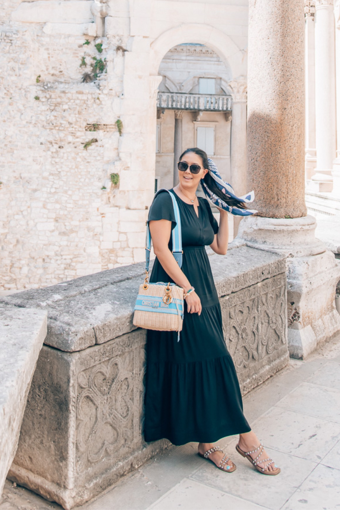 Loving this black silk maxi dress from Quince. / silk dress, casual outfit, maxi dress, black maxi dress, tiered maxi dress 

#LTKtravel #LTKstyletip #LTKitbag