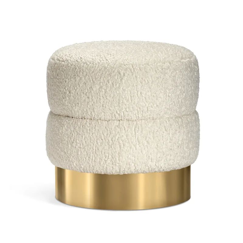 Charlize Steel Accent Stool | Wayfair Professional