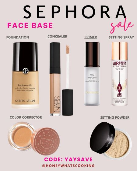 Use Code: YAYSAVE for up to 20% off! All-time favorite foundation by Giorgio Armani luminous skin foundation. I also love the new setting spray by Charlotte Tilbury. That was a new purchase for me. 

#LTKxSephora