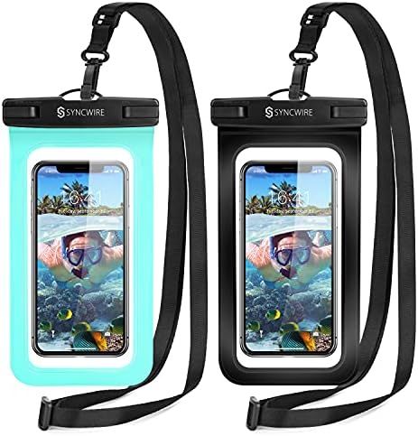 Syncwire Waterproof Phone Pouch [2-Pack] - IPX8 Waterproof Phone Case Dry Bag with Lanyard Compatibl | Amazon (US)