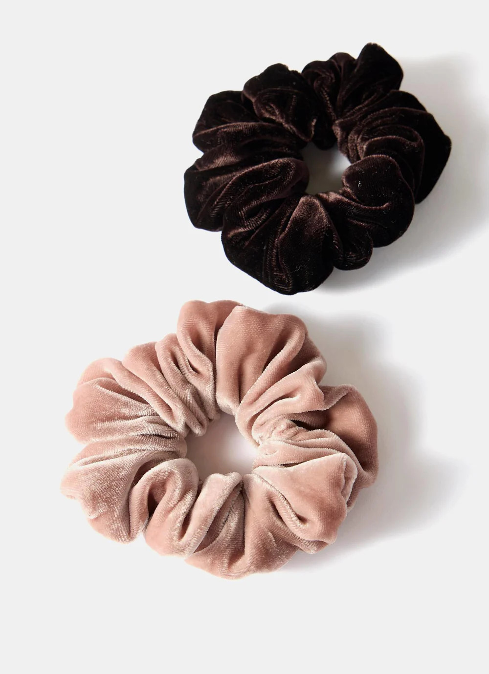 Pink Two Pack Velvet Scrunchies | Mint Velvet - US
