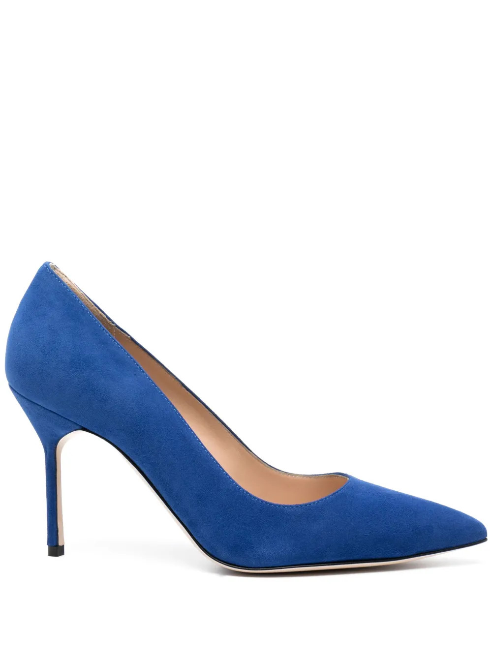 Manolo Blahnik BB 90mm Suede Pumps - Farfetch | Farfetch Global