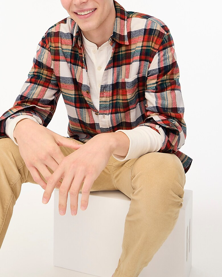 Classic plaid flannel shirt | J.Crew Factory
