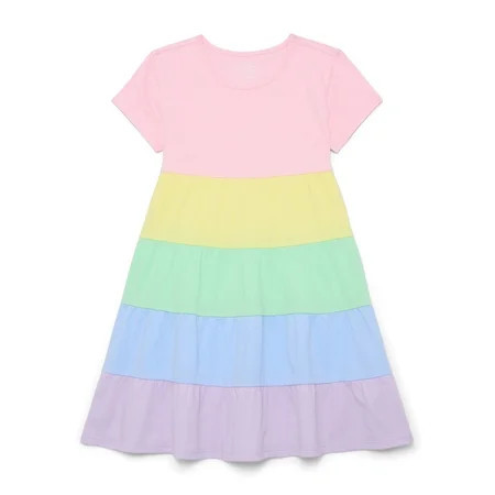 Easter Girls Dress with Short Sleeves from Way to Celebrate Sizes 4-18 | Walmart (US)
