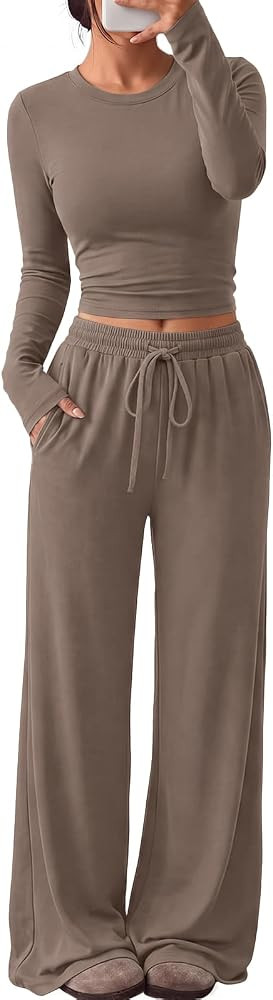 Trendy Queen Women's 2 Piece 2026 Fall Fashion Lounge Set with Pockets | Amazon (US)