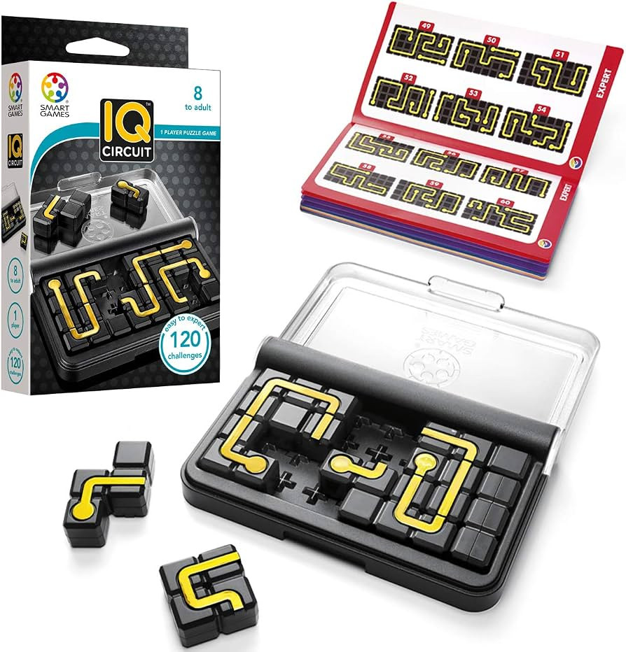 SmartGames IQ Circuit Portable Travel Game with 120 Challenges for Ages 8-Adult | Amazon (US)