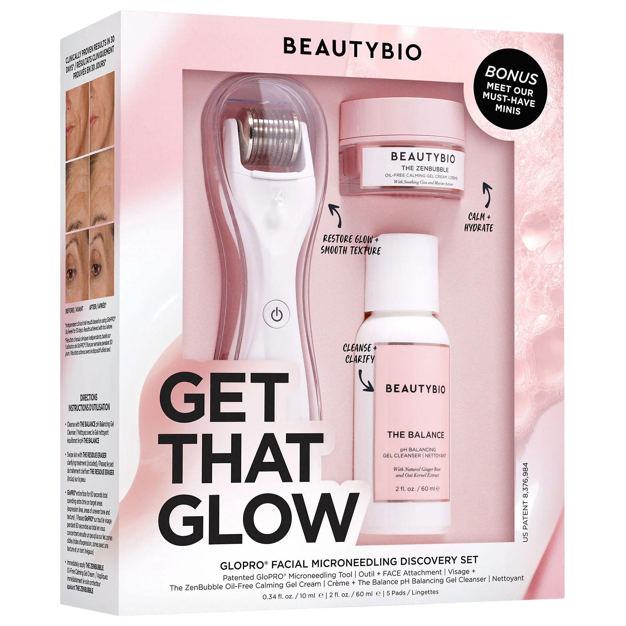 BeautyBio Get That Glow - GloPRO® Facial Microneedling Discovery Set | Sephora (US)