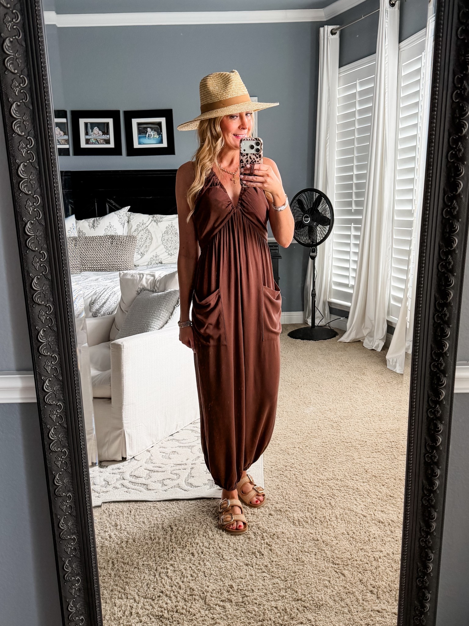 The most adorable summer jumpsuit. Perfect to wear casually, adorable as resort wear and it makes the perfect swimsuit cover up taking you from the beach to lunch! I’m wearing a small. 

Summer outfit | beach outfits | swimsuit cover up | jumpsuit | easy outfit | casual outfits | sandals | summer hat | Amazon 



#LTKootd #LTKTravel #LTKmomlife