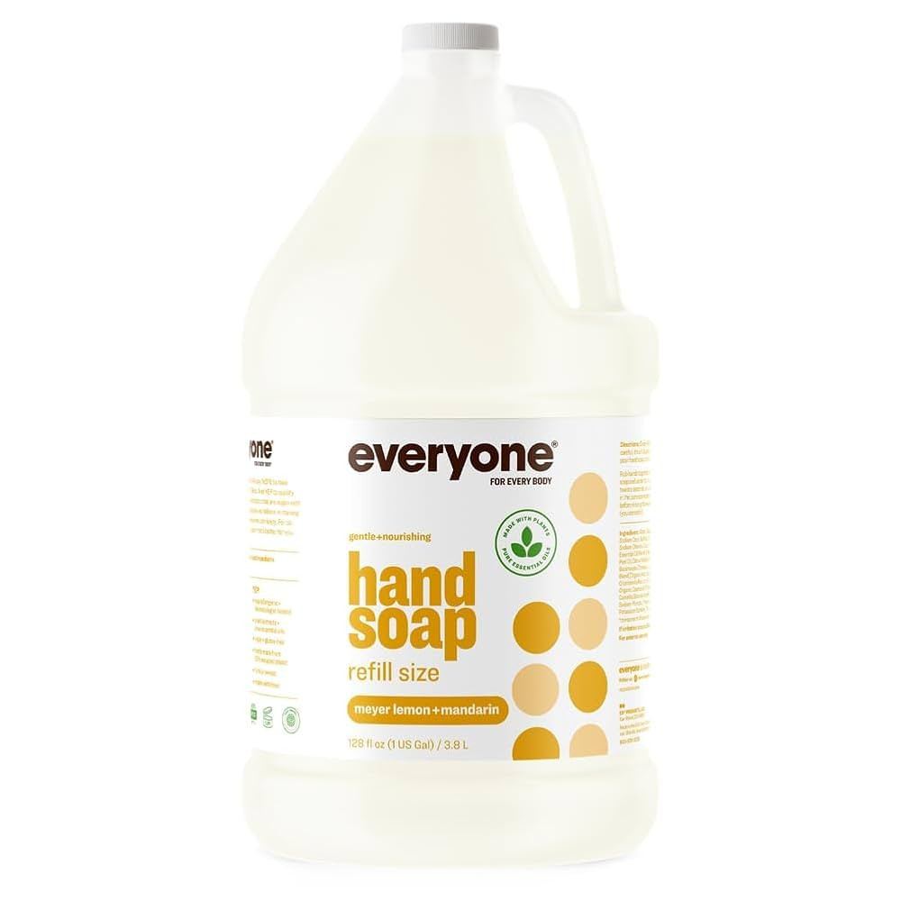 Everyone Liquid Hand Soap Refill, 1 Gallon, Meyer Lemon and Mandarin, Plant-Based Cleanser with P... | Amazon (US)