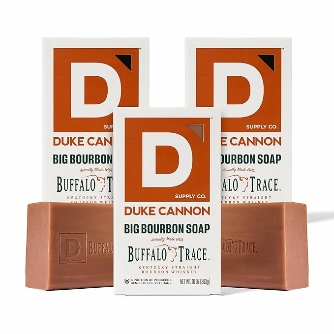 Duke Cannon Big Brick Bar Soap for Men 3-Pack – Extra Large Bars – American Bourbon Scent –... | Amazon (US)