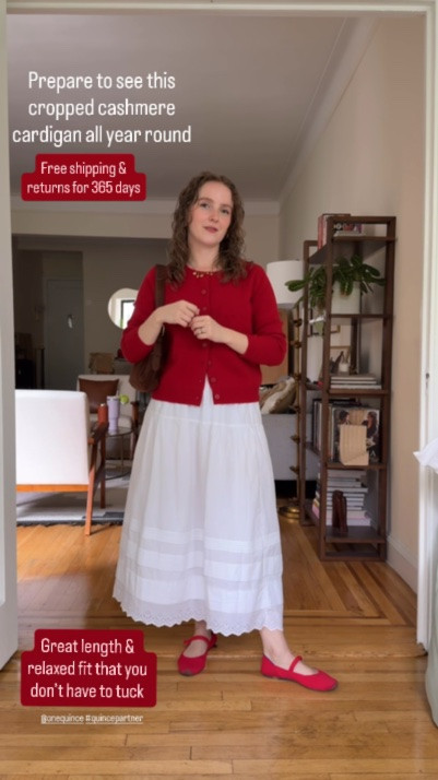 Cropped cashmere cardigan from @Quince to pair with your work wear and casual wear. Free shipping & returns too. Sized up 1 to xs for relaxed fit. I’m 5ft 2 117 lbs #quincepartner

#LTKSeasonal