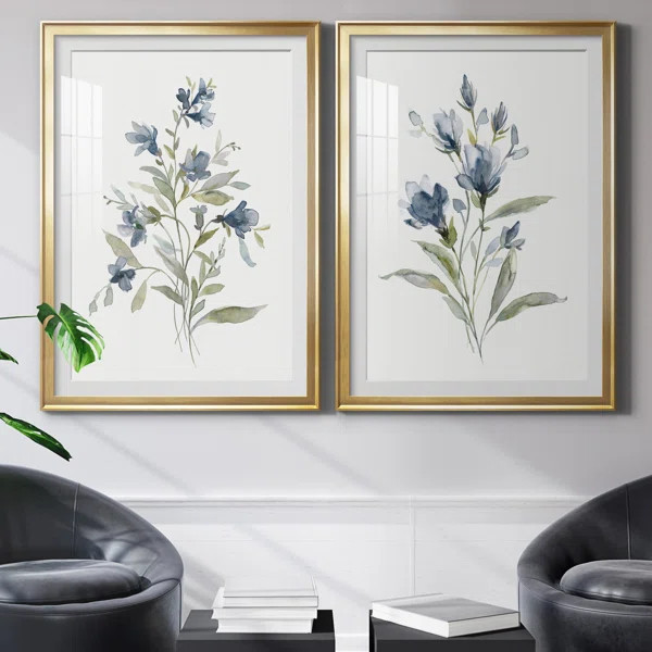 Linen Botanical III Framed 2 Pieces Print | Wayfair North America