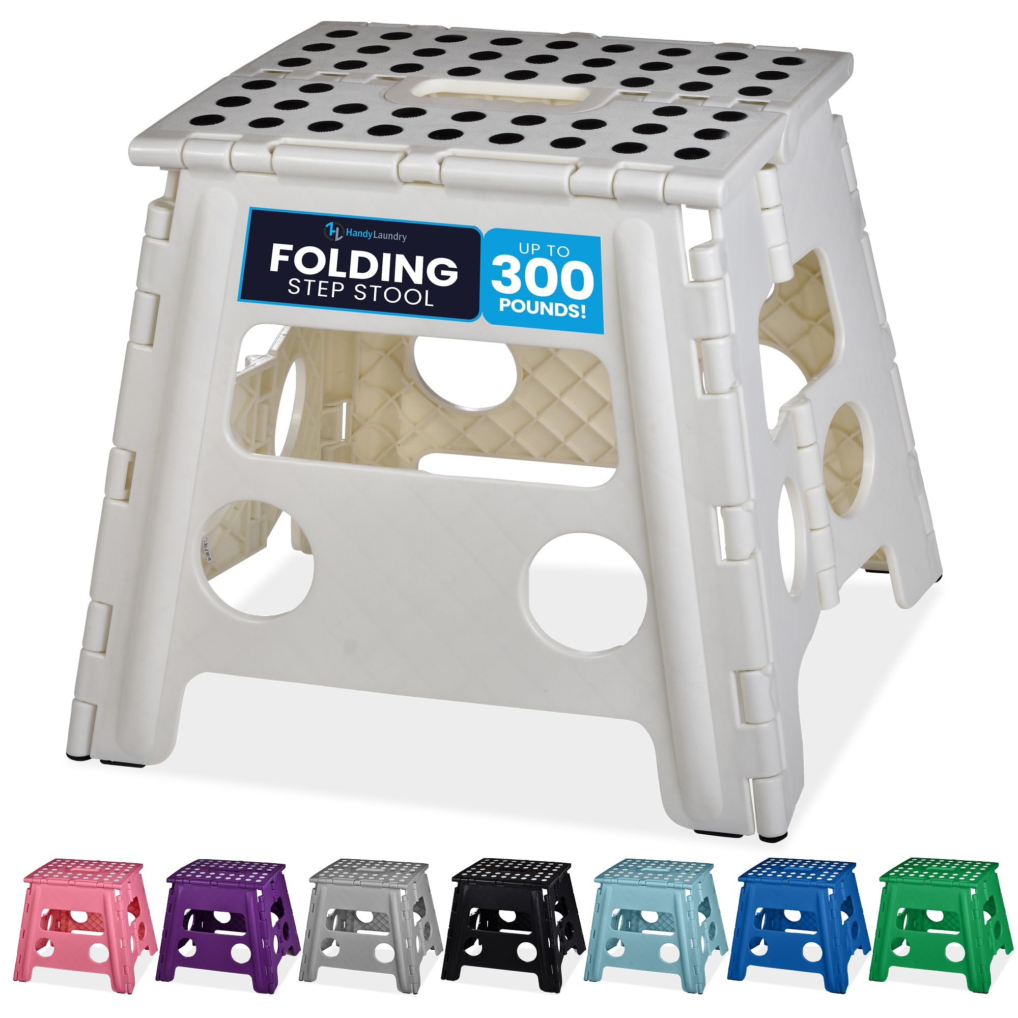 Handy Laundry Folding Lightweight Step Stool is Sturdy Enough to Support Adults and Safe Enough f... | Amazon (US)