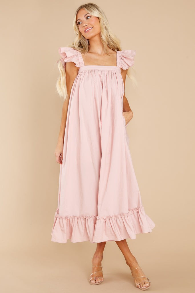 Lead From The Heart Dusty Pink Dress | Red Dress 