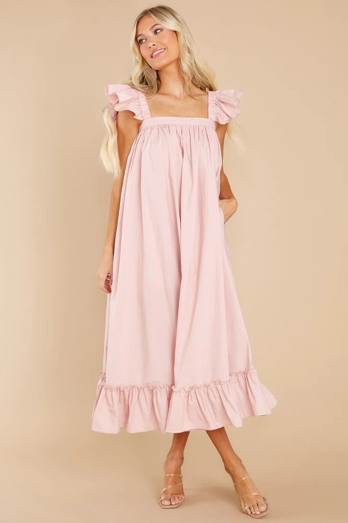 Lead From The Heart Dusty Pink Dress | Red Dress 