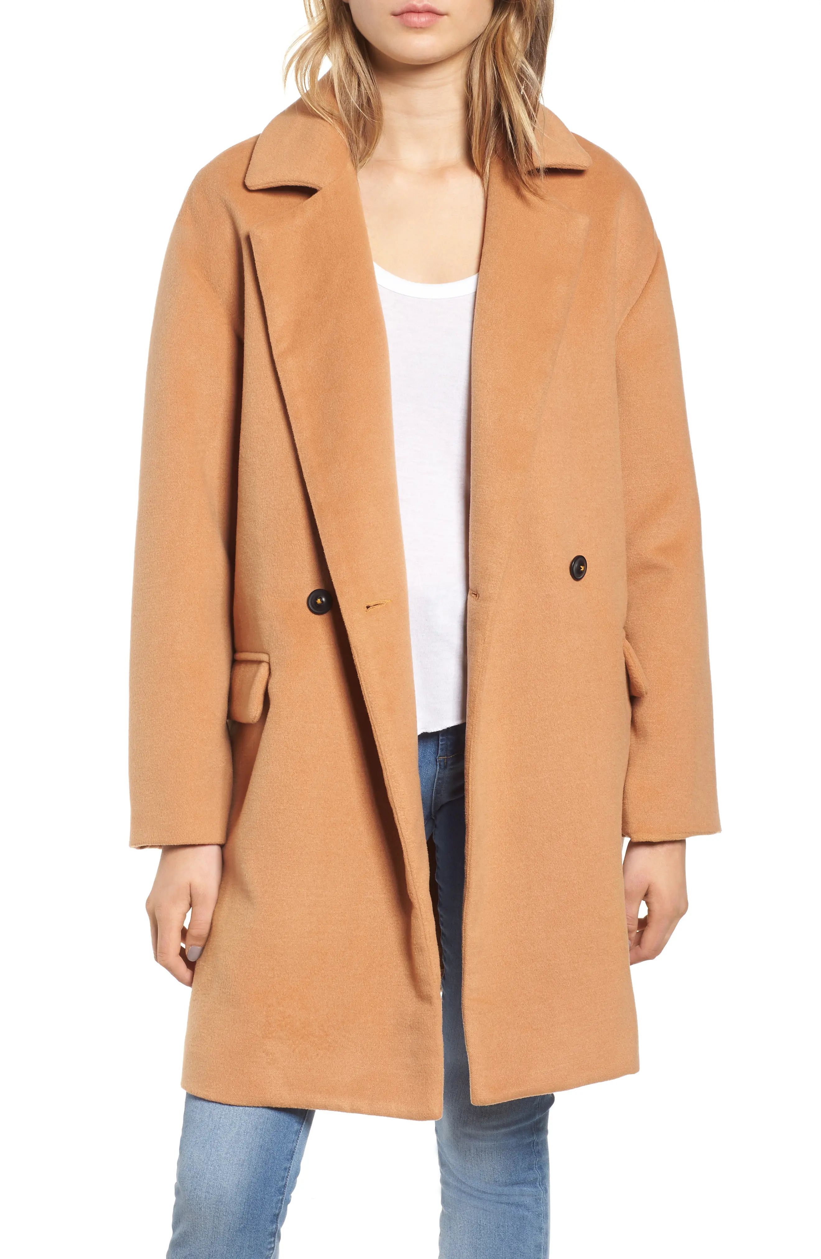 Leith Oversize Double Breasted Coat | Nordstrom