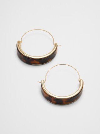 Resin Crescent Earrings | Banana Republic Factory