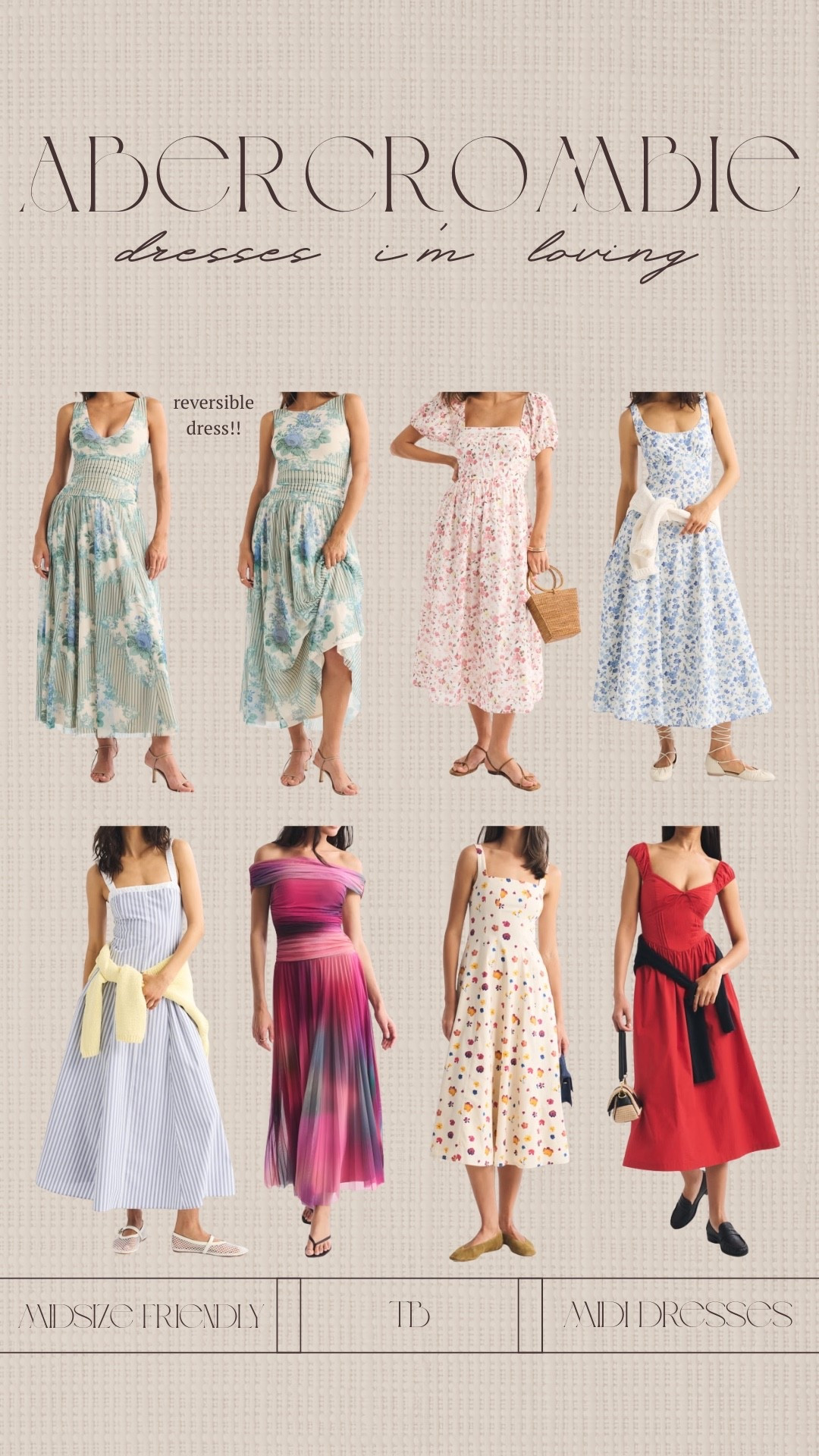 Loving these Abercrombie dresses! Got the reversible one in a size large & I love it!!

Abercrombie, a&f, Abercrombie midsize, midsize dresses, floral dresses, wedding guest dresses, Tori block

#LTKootd #LTKgrwm #LTKMidsize