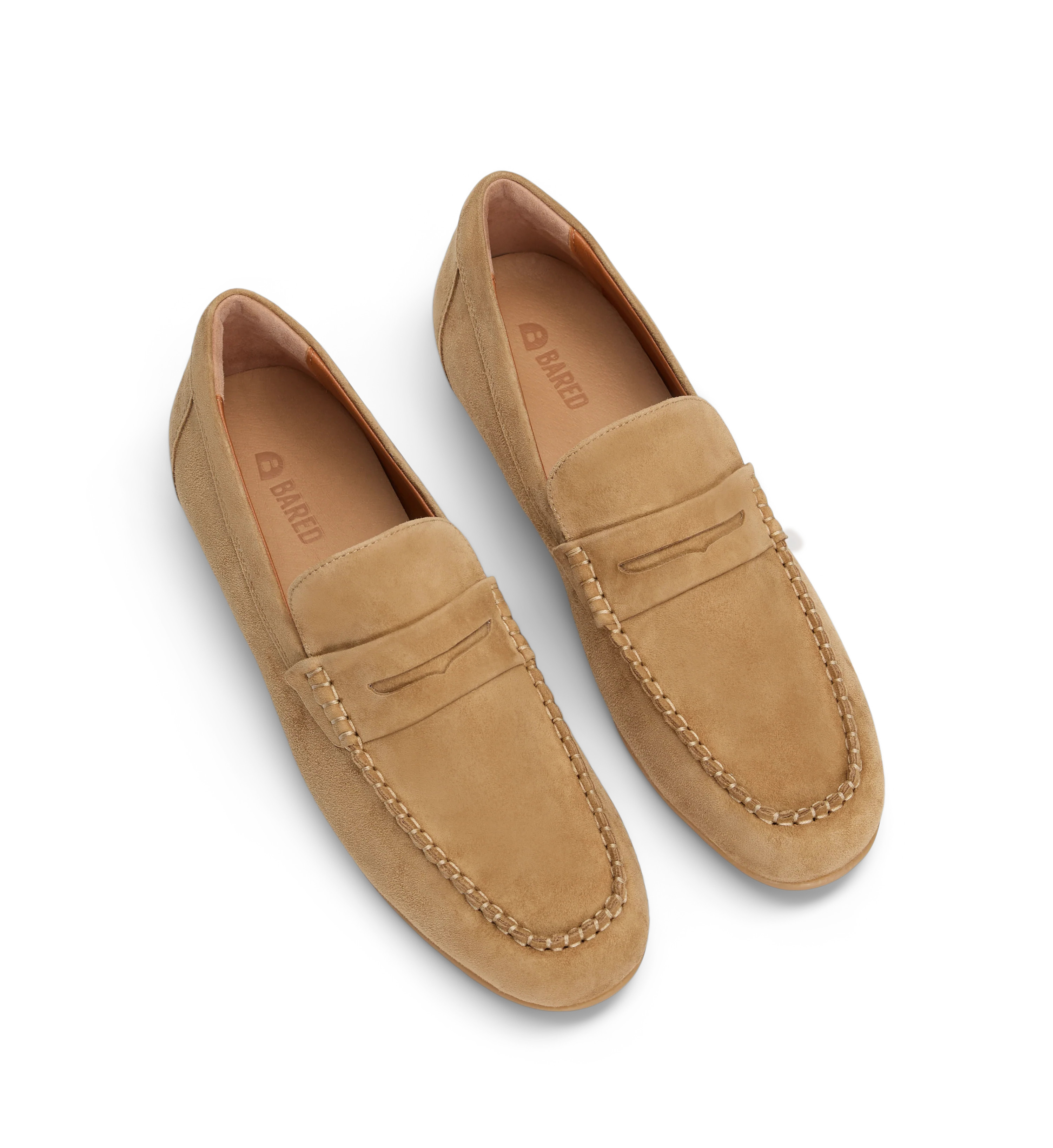 Hobby Women's Suede Loafers in Sand | Bared Footwear | Bared Footwear