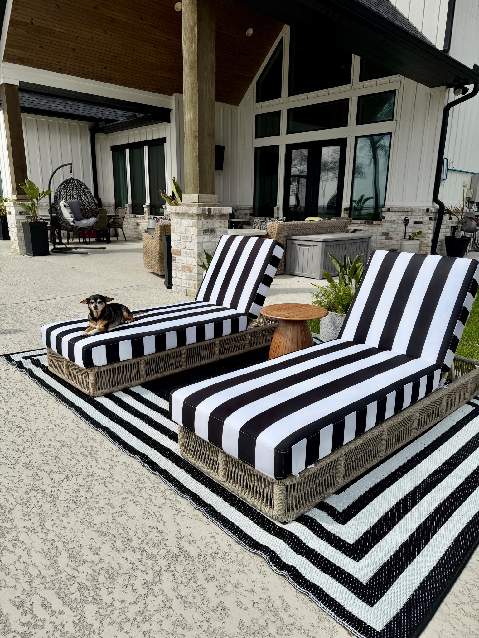 #ad I’ve been eyeing these loungers from Wayfair for so long, and I am so pleased with them! The cushions are so thick and comfy and the base came full assembled. #wishyouwerehere #outdoor #Wayfair #WayfairPartner @Wayfair 

#LTKHome