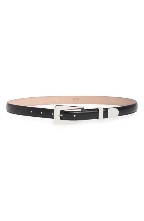 Khaite Lucca Leather Belt in Black at Nordstrom, Size 80 | Nordstrom