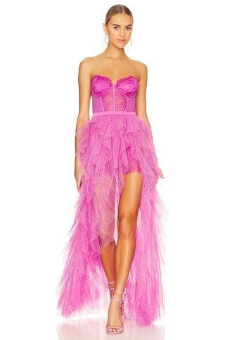 For Love & Lemons X REVOLVE Bustier Gown in Pink from Revolve.com | Revolve Clothing (Global)