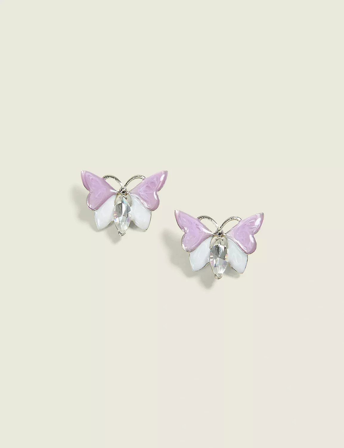 Purple Resin Butterfly Stud Earrings | Lane Bryant (US)