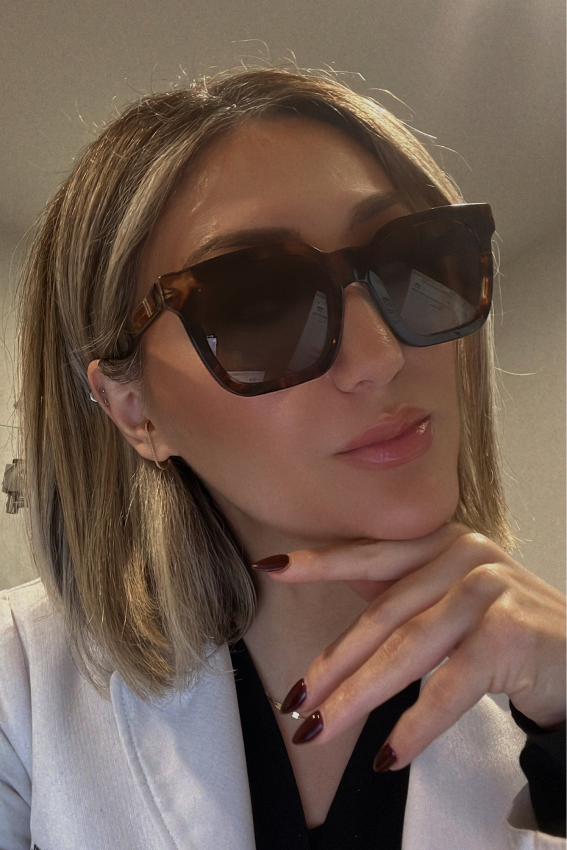 wearing Teux sunglasses Daybreak in Coffee & Crème (BOGO SALE happening now on Teuxofficial.com 
Cuff earring 
Tart Lip balm in ginger (also love coconut) 
Brow stamp in Soft Brown 

Fall outfits 
Fall accessories 
Beauty 

#LTKbeauty #LTKGiftGuide

#LTKSeasonal