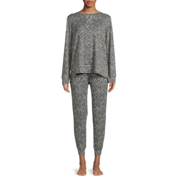 Secret Treasures Women's and Women's Plus Long Sleeve Top, Joggers and Shorts, 3-Piece Holiday Pa... | Walmart (US)