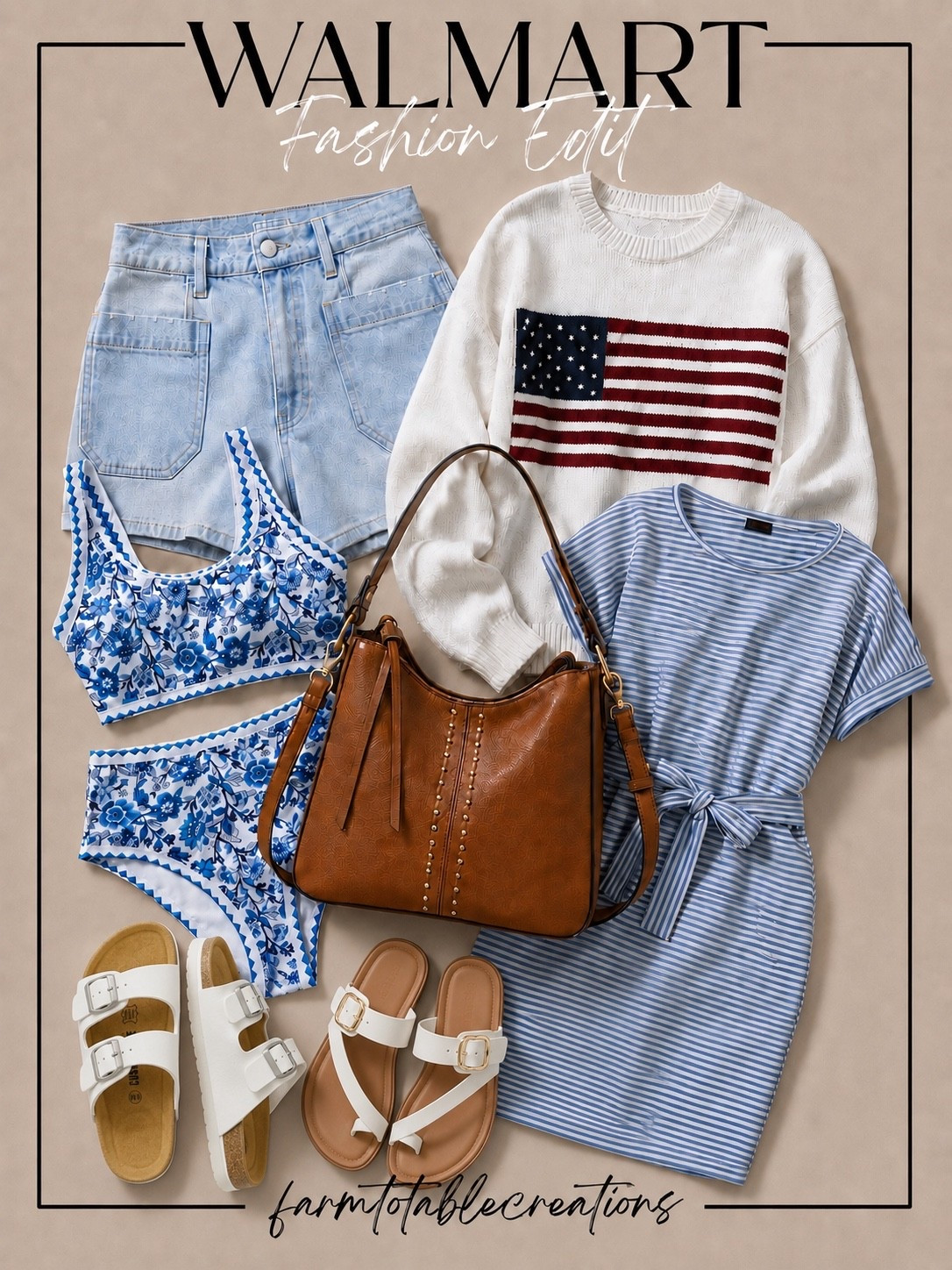 Walmart Fashion Edit 🇺🇸☀️

From beach days to backyard barbecues, this Walmart fashion edit is packed with affordable summer staples you’ll reach for all season long. Classic Americana details, easy striped dresses, versatile sandals, and a chic everyday handbag make mixing and matching effortless while keeping your look polished and comfortable.

Whether you’re heading on vacation, celebrating the Fourth of July, or simply enjoying sunny weekends, these budget-friendly finds deliver style without the splurge.

Follow @farmtotablecreations on Instagram for more cozy home finds and trending decor.

#LTKFashion #WalmartFashion #WalmartFinds #SummerStyle #PatrioticStyle #FourthOfJulyOutfit #AffordableFashion #VacationStyle #SummerOutfits #EverydayStyle #BeachStyle #CasualChic #FashionFinds #BudgetFriendlyFashion #AmericanStyle #WalmartStyle #OOTD #SummerWardrobe #FarmToTableCreations #LTKUnder50

#LTKSaleAlert #LTKOver40 #LTKmomlife