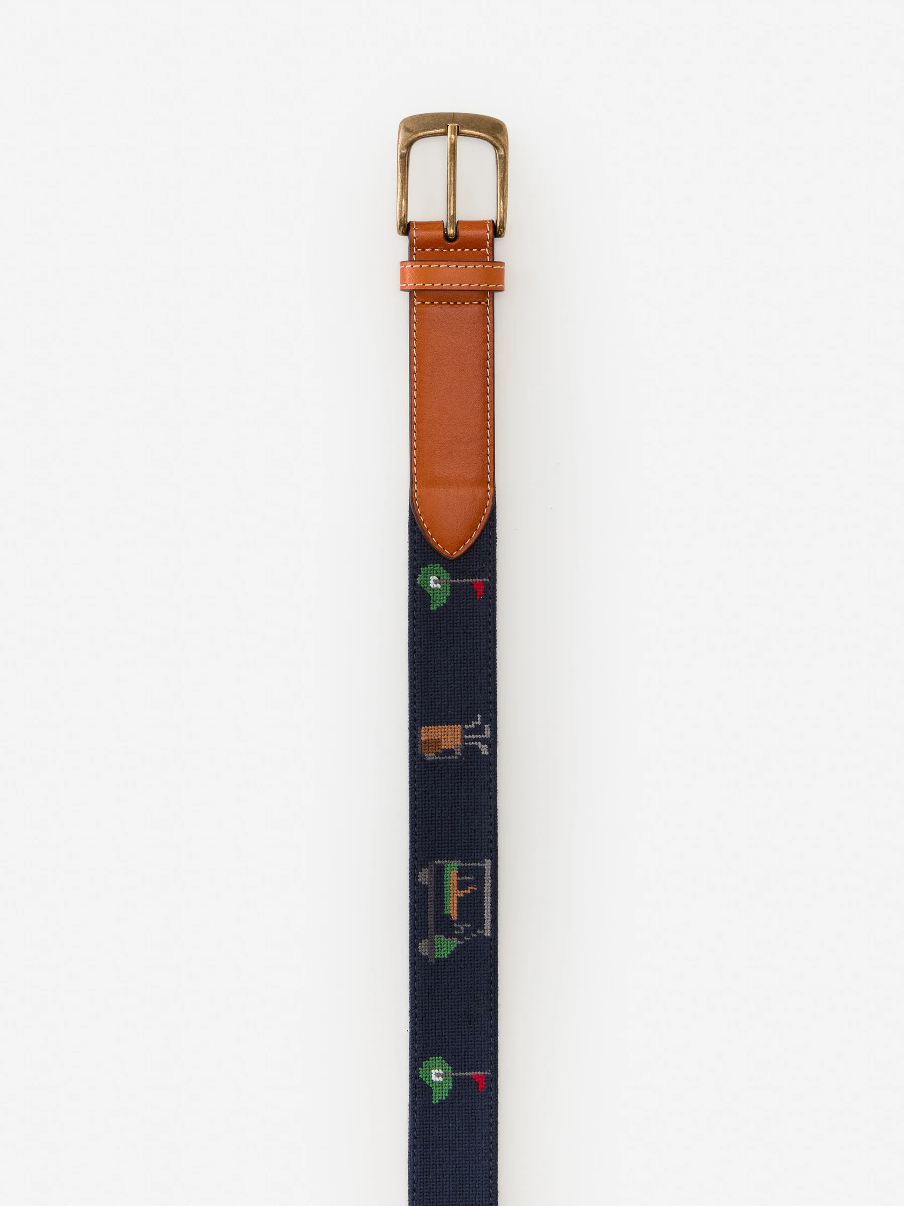Needlepoint Belt in Golf | J.McLaughlin