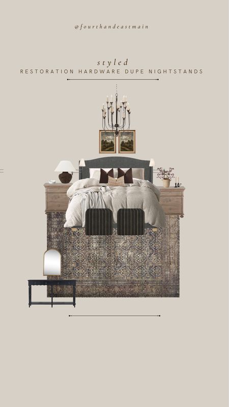 STYLED // RESTORATION hardware dupe nightstands

bedroom design 
amber interiors 
studio mcgee
mcgee
amber interiors dupe 