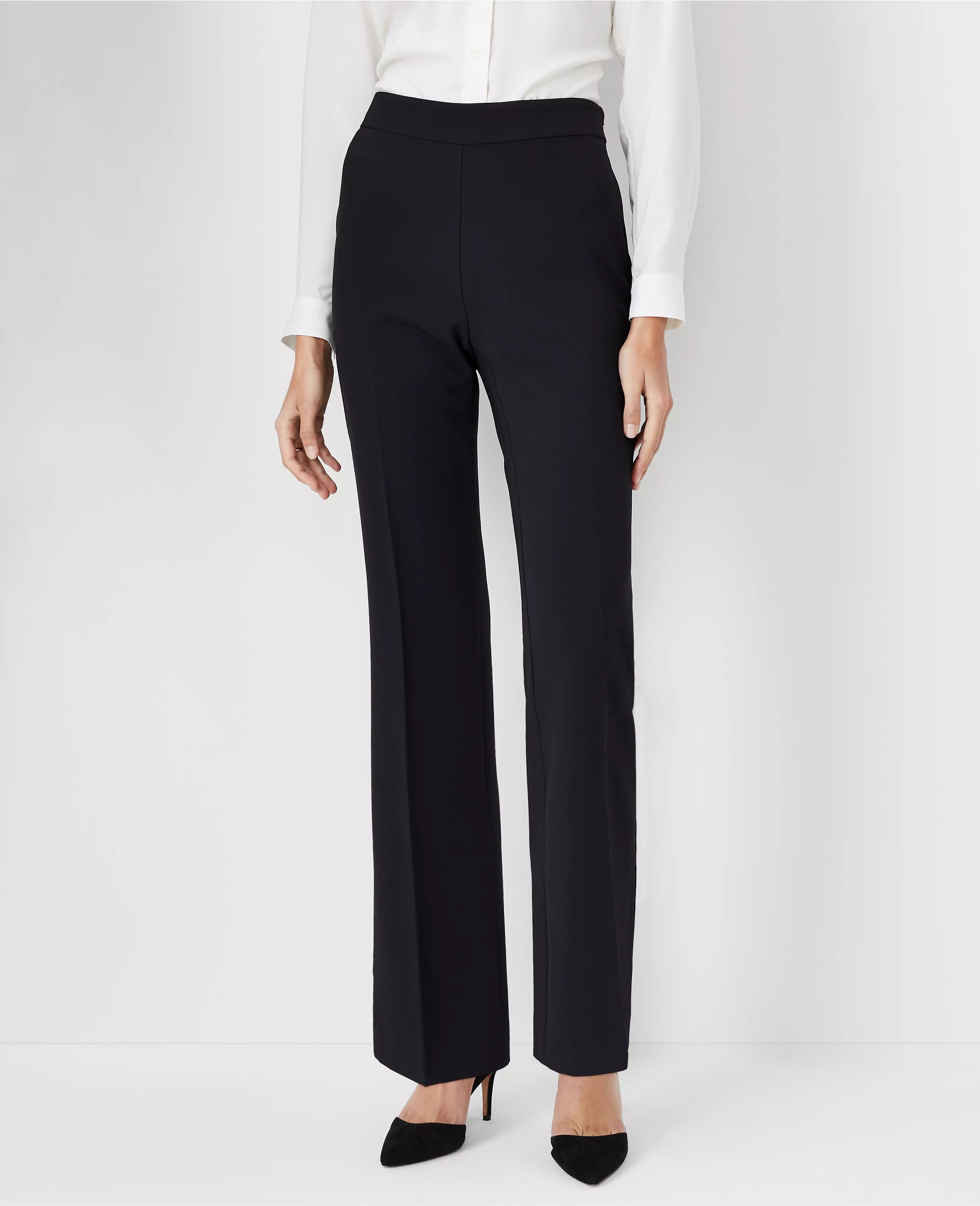 The Petite Side Zip Trouser Pant in Fluid Crepe | Ann Taylor (US)
