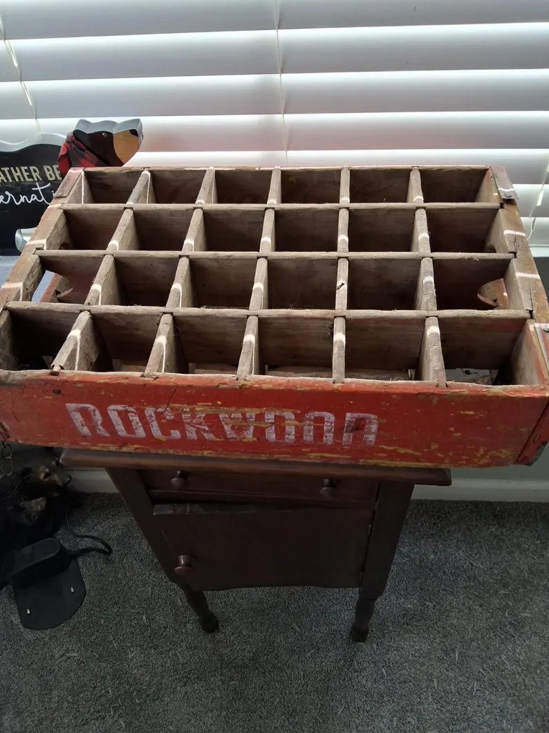 Vintage Wooden Cola 24 Bottle Crate. | Etsy (Global)