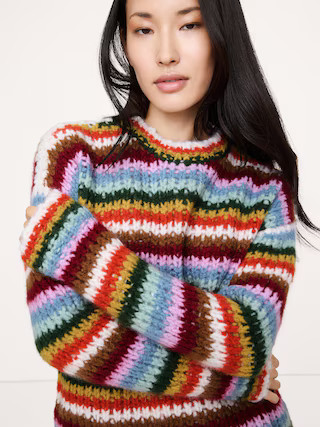 Chunky Cashmere-Silk Sweater | Banana Republic (US)