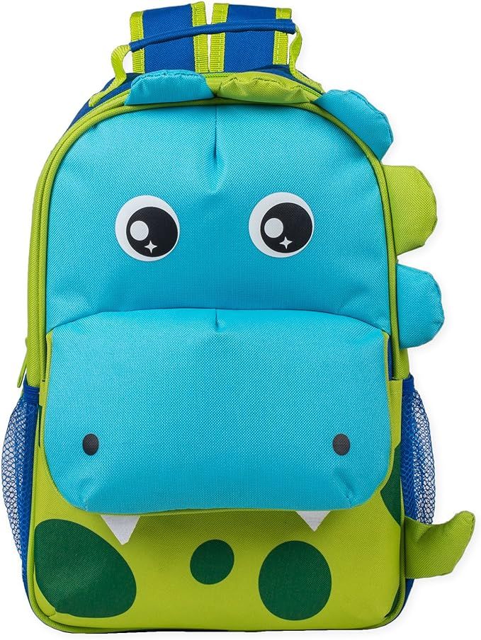 Green Spotted Dinosaur Dimensional Animal Shape Water Resistant Preschool Backpack | Amazon (US)