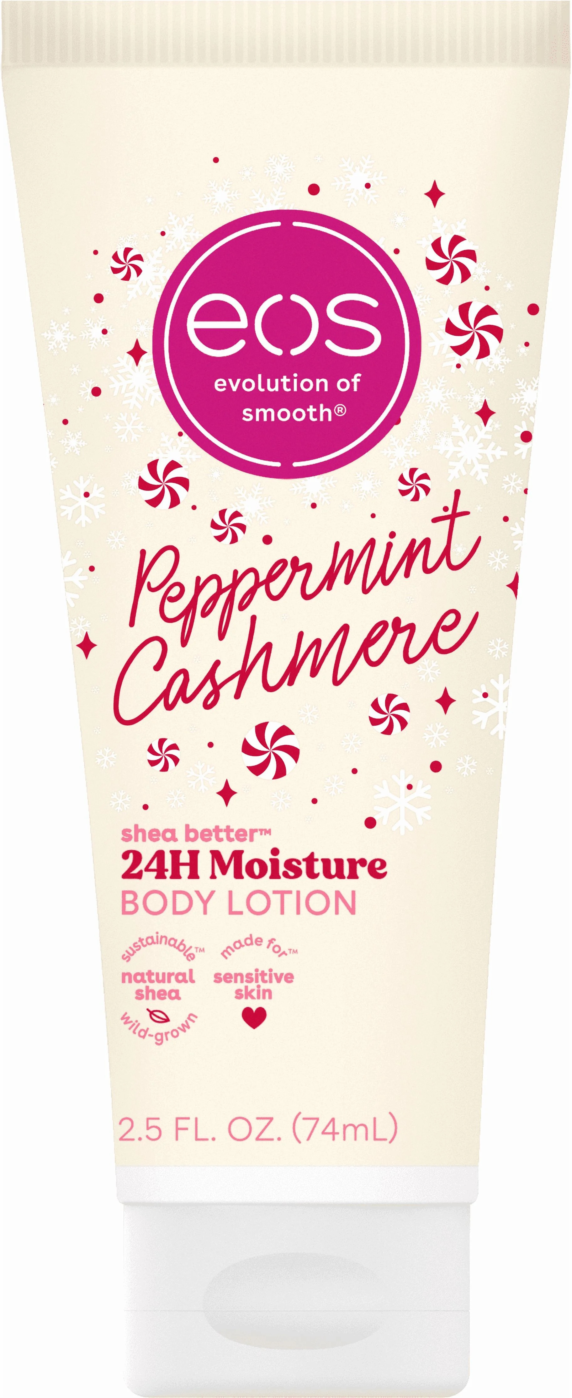 eos Travel Shea Better 24H Moisture Body Lotion, Peppermint Cashmere, 2.5 fl oz | Walmart (US)