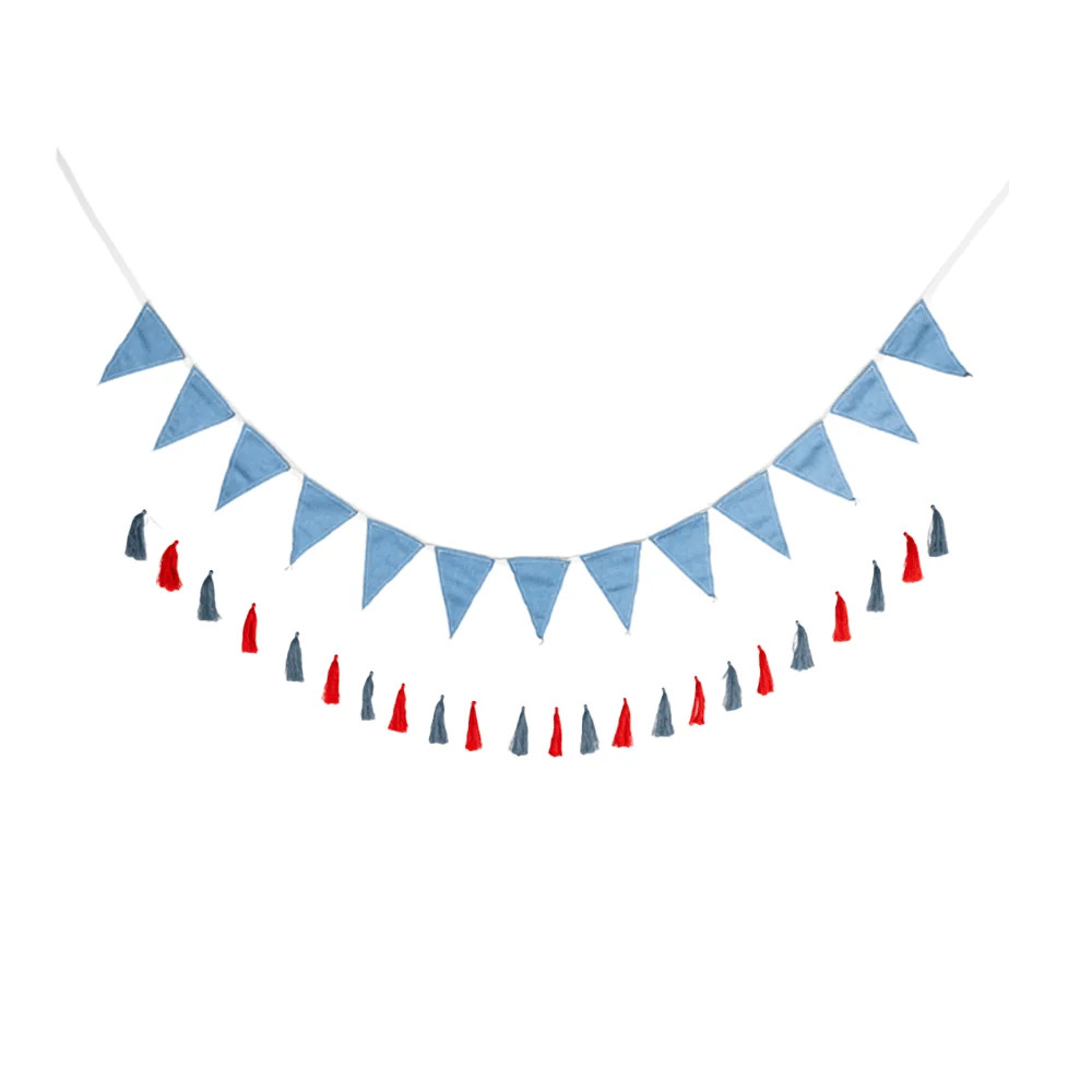 Chambray & Tassel Banner Set | Shop Sweet Lulu