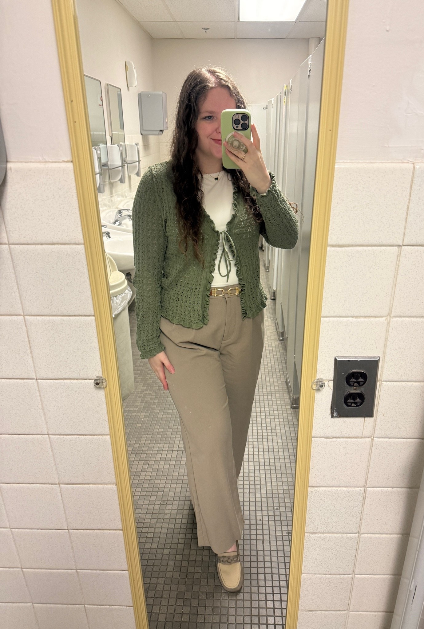 Perfect little spring/summer transitional business casual outfit! My cardigan is from Old Navy and is 100% cotton! Perfect to throw on when the AC is blasting or on a cold summer night. #oldnavypartner

#LTKootd #LTKMidsize #LTKWorkwear