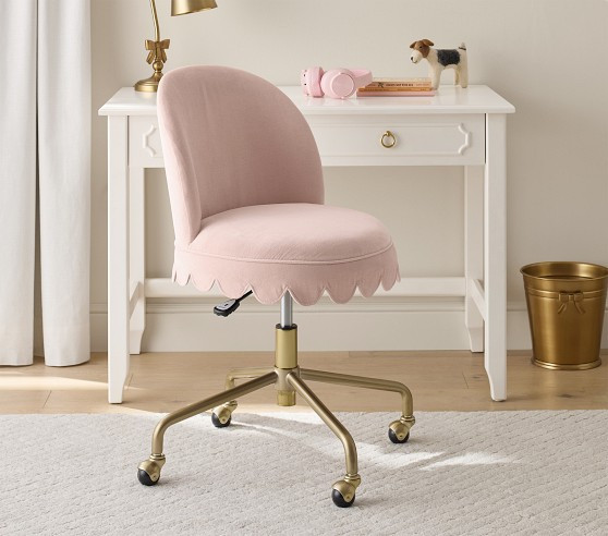 Scallop Skirt Swivel Desk Chair | Pottery Barn Kids