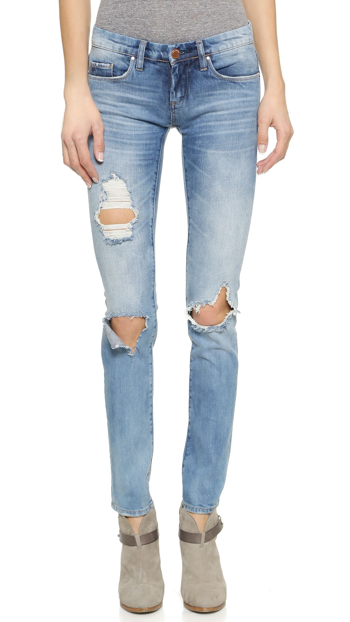 Blank Denim Distressed Skinny Jeans - Good Vibes | Shopbop